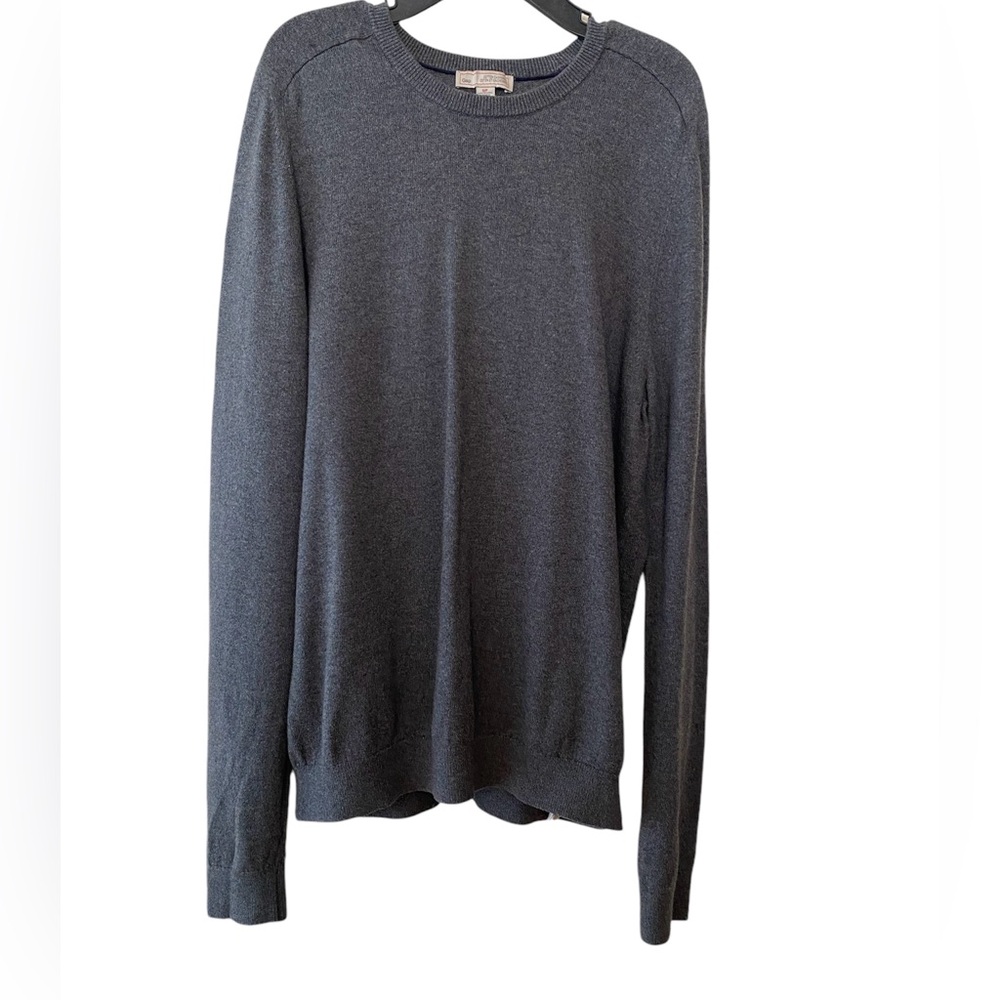 GAP Drop Long Sleeve Pullover Crew Neck Sweater Heather Grey Size Small